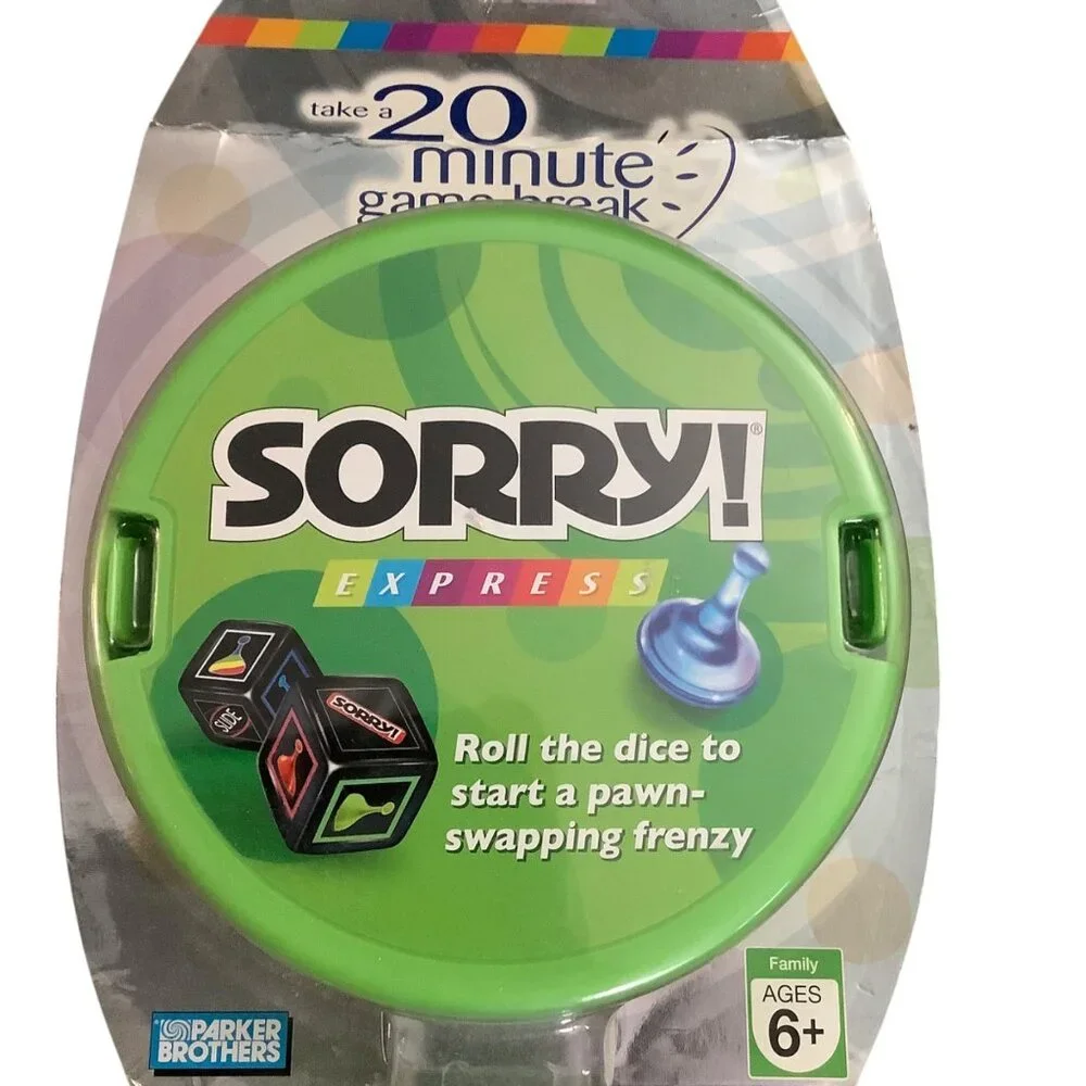 Sorry! Express Board Game For‎ Family Ages 6+ By Parker Brothers